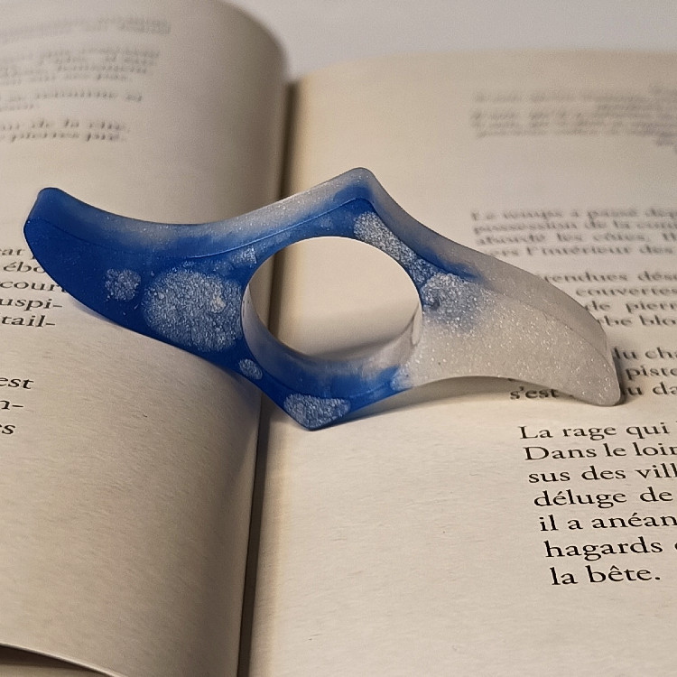 Bague de lecture bleue